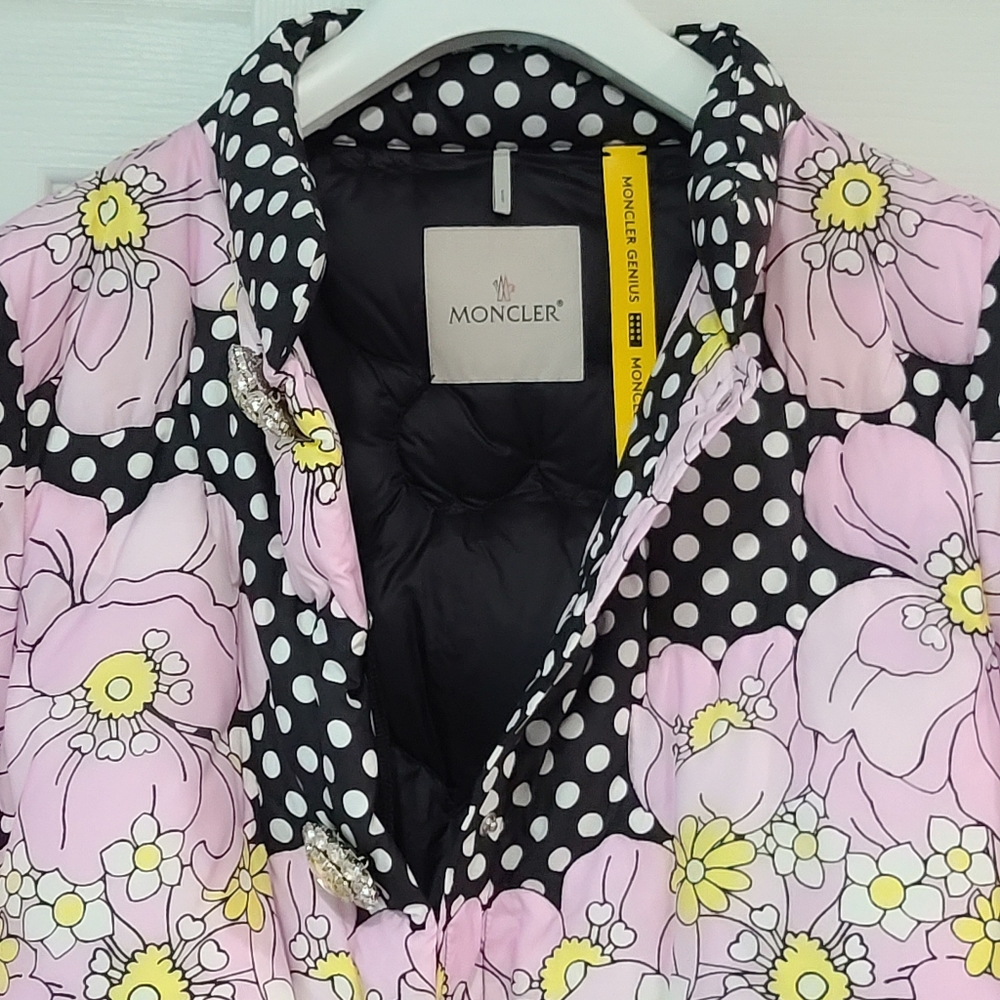 MONCLER x RICHARD QUINN Ines Giaccone Down Puffer Coat size 3 - Picture 14 of 14
